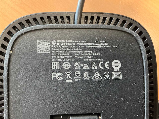 Hp - g5 - dockingstation met beeldschermen - afbeelding 6 van  8