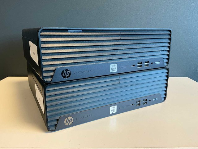 Hp - hp elitedesk 800 g6 small form factor pc - desktops (2x) - afbeelding 1 van  3