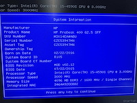 Hp - hp prodesk 400 g2.5 sff - desktop - afbeelding 3 van  6