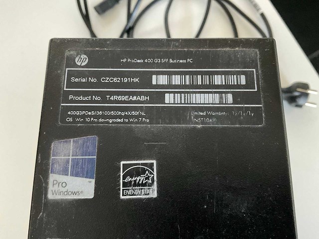 Hp - hp prodesk 400 g3 sff - desktop - afbeelding 6 van  6