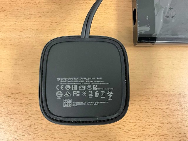 Hp - hsn-ixo1 thunderbolt dock - dockingstation - afbeelding 3 van  5