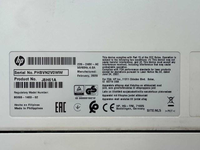 Hp - laserjet pro m501dn - zwart-wit laserprinter - afbeelding 4 van  6