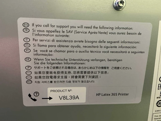 Hp - latex365 - inkjet printer - afbeelding 17 van  27