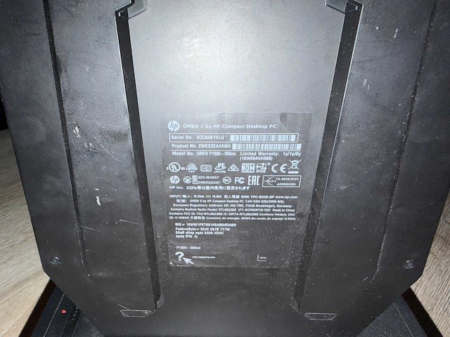 Hp - omen x by hp compact desktop p1000-0xx - desktop - afbeelding 3 van  4