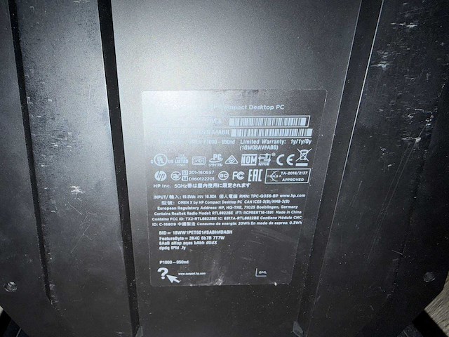 Hp - omen x by hp compact desktop p1000-0xx - desktop - afbeelding 4 van  5