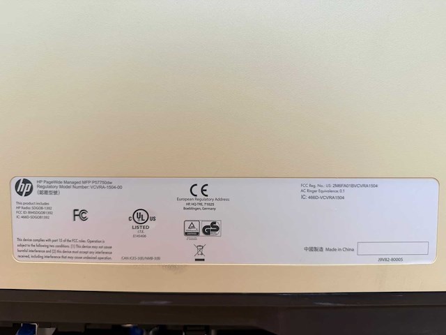 Hp - pagewide managed mfp p57750dw - kleur all-in-one inkjetprinter - afbeelding 2 van  17
