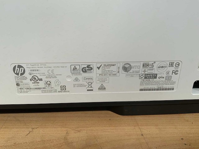 Hp - pagewide mfp 377dw - inktjetprinter - afbeelding 7 van  7