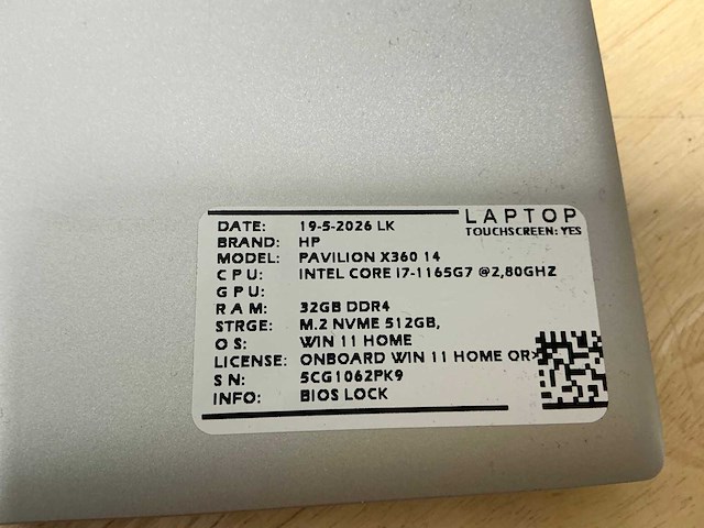 Hp - pavilion x360 14(i7-gen11) - laptop - afbeelding 7 van  9