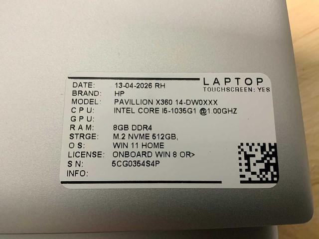 Hp - pavillion x360 14 - laptop (2x) - afbeelding 2 van  5