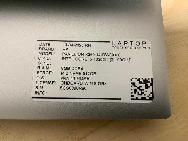 Hp - pavillion x360 14 - laptop (2x) - afbeelding 10 van  10