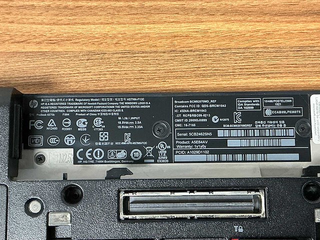 Hp - probook 6570b - laptop (8x) - afbeelding 7 van  7