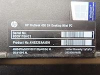 Hp - prodesk 400 g4 - desktop mini pc - afbeelding 3 van  3