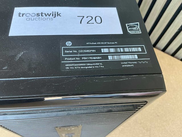 Hp - prodesk 490 g3 mt - desktop - afbeelding 3 van  5