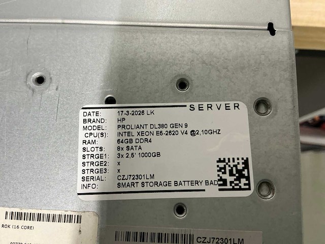 Hp - proliant dl380 gen9 - server - afbeelding 7 van  10