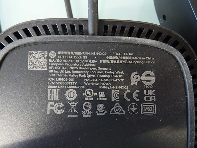 Hp - usb-c dock g5 - dockingstation (5x) - afbeelding 2 van  2