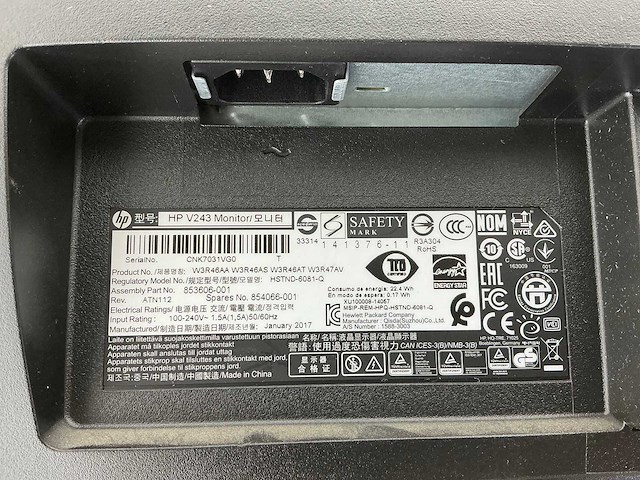 Hp - v243 - monitor (2x) - afbeelding 3 van  3