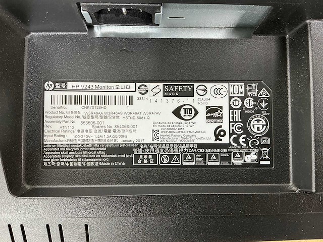 Hp - v243 - monitor (4x) - afbeelding 3 van  3