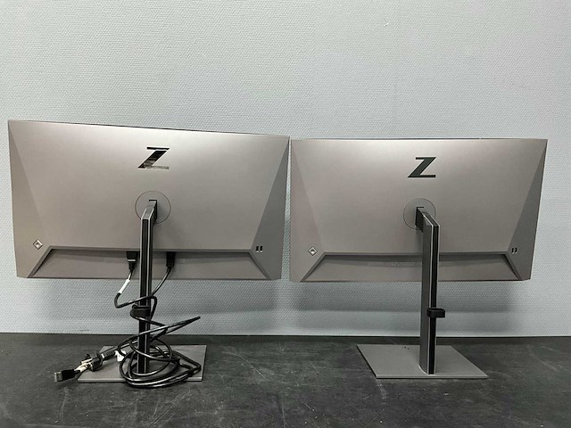 Hp - z27k g3 4k usbc display - monitor (2x) - afbeelding 3 van  4