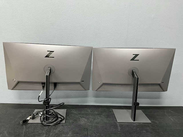 Hp - z27k g3 4k usbc display - monitor (2x) - afbeelding 4 van  4