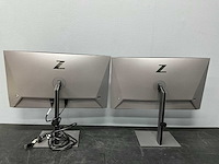 Hp - z27k g3 4k usbc display - monitor (2x) - afbeelding 4 van  4