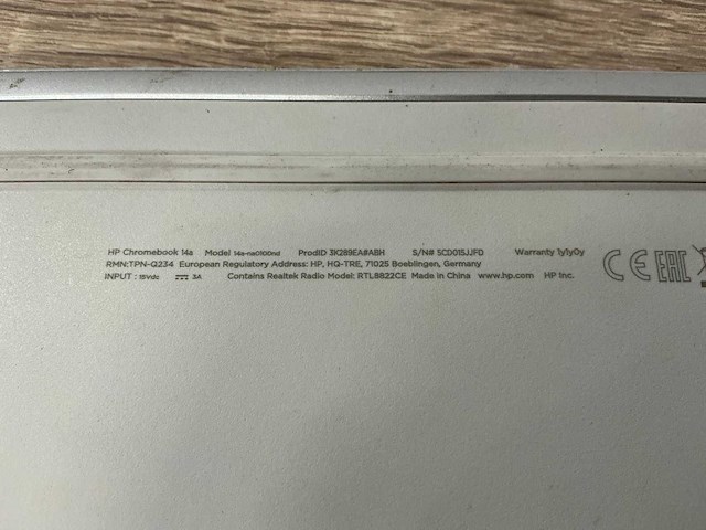 Hp 14-na0100nd chromebook - afbeelding 9 van  9