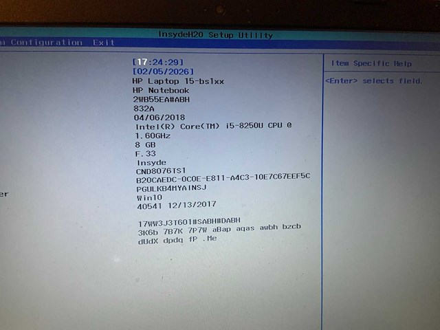 Hp 15-bs1 laptop - afbeelding 5 van  5