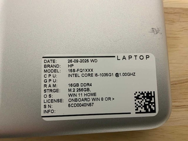 Hp 15s-fq1xxx laptop - afbeelding 8 van  8