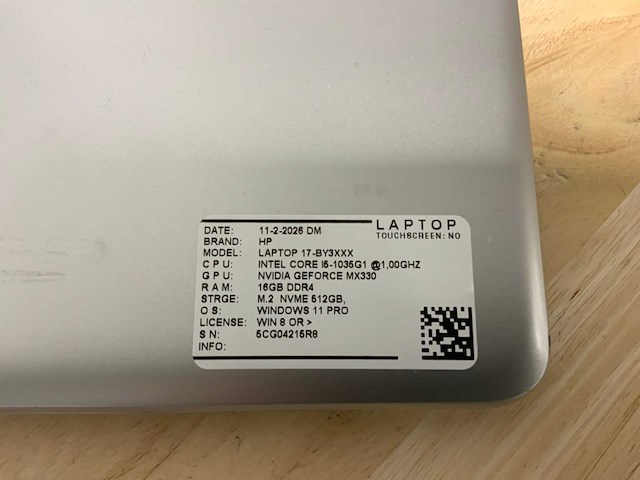 Hp 17-by3xxx laptop - afbeelding 5 van  7