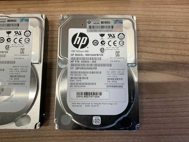 Hp 1tb harde schijf - 7200 rpm - sas (6x) - afbeelding 2 van  4