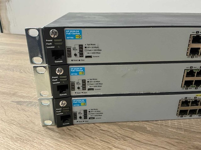Hp 2530-24 (poe+ switch) 19" switch (3x) - afbeelding 2 van  4