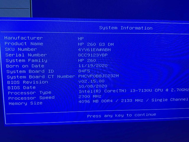 Hp 260 g3 dm desktop - afbeelding 11 van  12