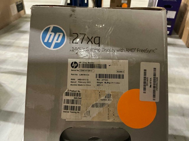 Hp 27xq gaming monitor - afbeelding 2 van  2