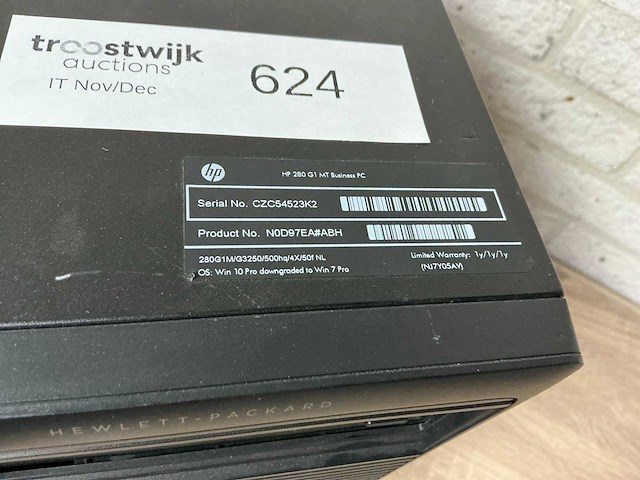 Hp 280g1 mt desktop - afbeelding 3 van  5