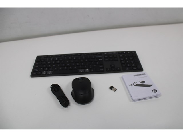 Hp 725 multidevice rechargeable wireless keyboard and mouse qwerty - afbeelding 1 van  1