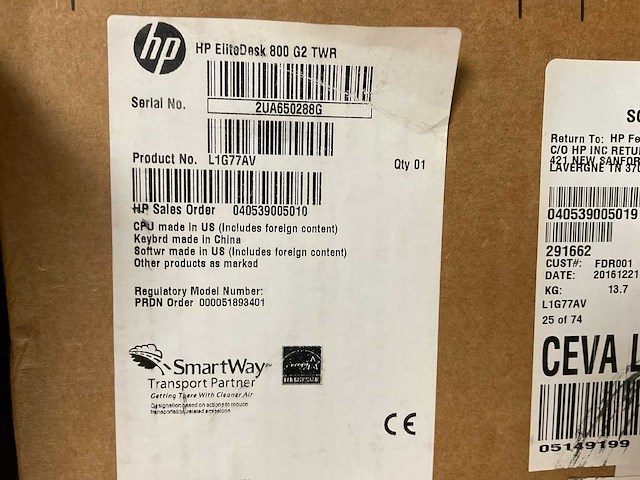 Hp 800 g2 twr desk computer - afbeelding 5 van  6