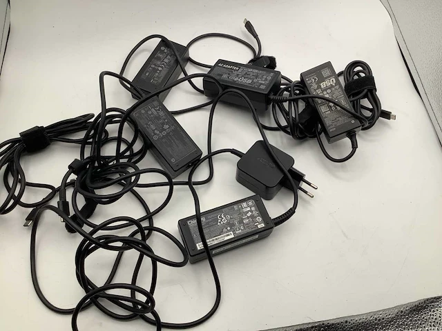 Hp, asus, chicony usb c computeronderdeel laptop laders (6x) - afbeelding 1 van  6