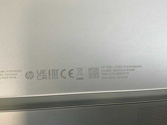 Hp c1030 13.5”, core i7 10th gen, 16 gb ram, 128 gb ssd touchscreen chromebooks (3x) - afbeelding 16 van  16