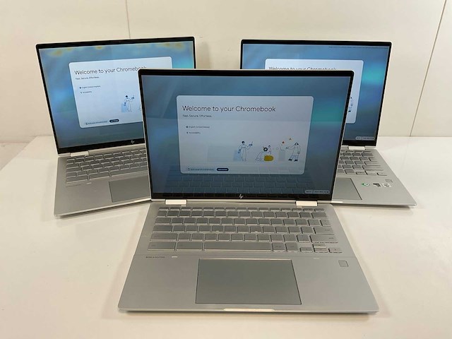 Hp c1030 13.5”, core i7 10th gen, 16 gb ram, 128 gb ssd touchscreen chromebooks (3x) - afbeelding 1 van  12