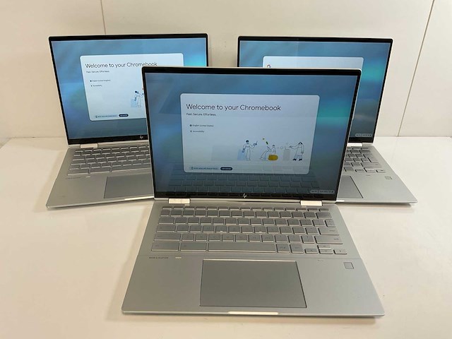 Hp c1030 13.5”, core i7 10th gen, 16 gb ram, 128 gb ssd touchscreen chromebooks (3x) - afbeelding 1 van  23