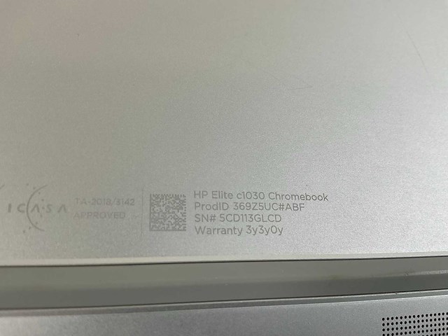 Hp c1030 13.5”, core i7 10th gen, 16 gb ram, 128 gb ssd touchscreen chromebooks (3x) - afbeelding 12 van  18