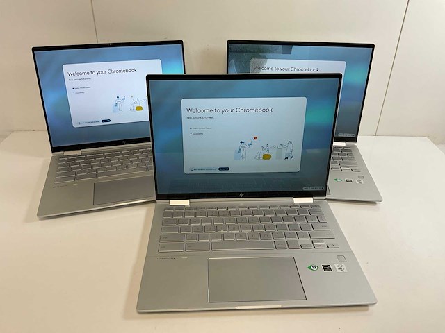 Hp c1030 13.5”, core i7 10th gen, 16 gb ram, 128 gb ssd touchscreen chromebooks (3x) - afbeelding 1 van  19