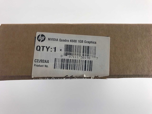 Hp (c2j92aa) nvidia quadro k600 1gb graphics cards (new) (6x) - afbeelding 8 van  8