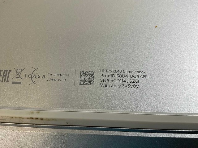 Hp c640 14”, core(tm) i5 10th gen, 8 gb ram, 64 gb ssd touchscreen chromebooks (3x) - afbeelding 9 van  9