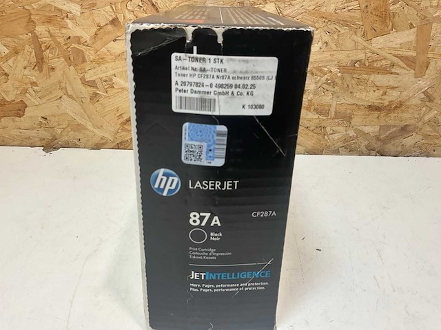 Hp cf287a toner laserjet zwart - afbeelding 2 van  4