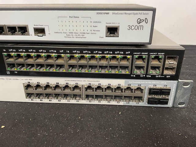 Hp / cisco / ecom netwerkswitch (3x) - afbeelding 4 van  9