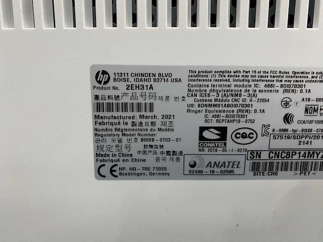 Hp color flow mfp e77660 - multifunctionele printer - afbeelding 10 van  23