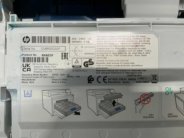 Hp color laser jet pro mfp 430dw printer - afbeelding 8 van  9
