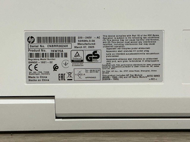 Hp color laser jet pro mfp m283fdw laserprinter - afbeelding 2 van  10