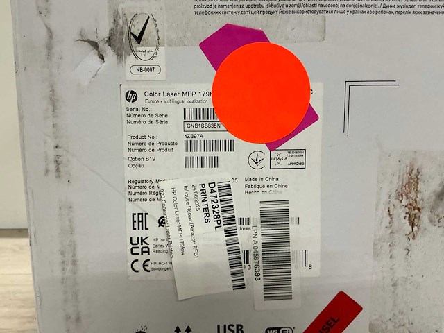 Hp color laser mfp 179fdw laserprinter - afbeelding 2 van  7
