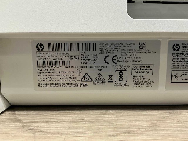 Hp color laser mfp 179fnw laserprinter - afbeelding 1 van  4